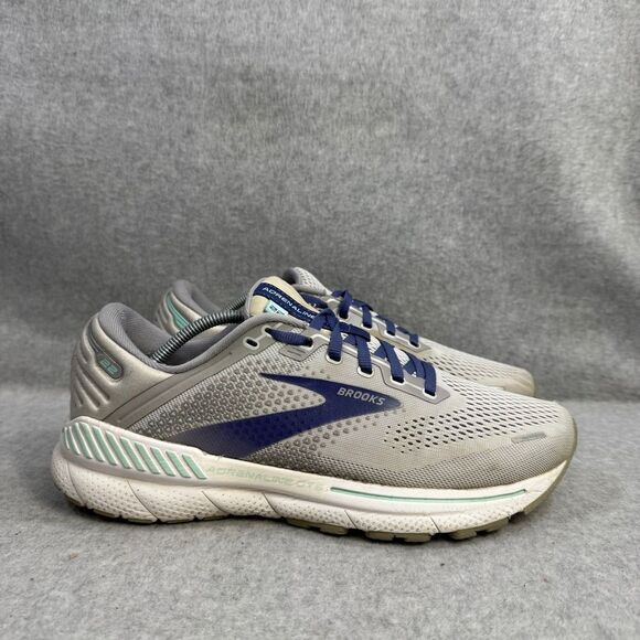 Brooks Shoes Womens Size 10 Adrenaline GTS 22 Grey Running Sneakers 1203531B045‎ - Picture 4 of 10